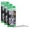 Ticonderoga® Noir #2 Soft Pre-Sharpened Holographic Foil on Black Wood Pencils, 3 Packs of 12